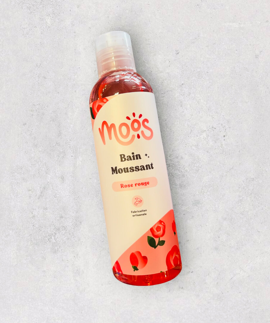 Bain moussant Moos Rose rouge