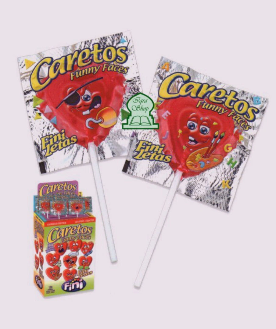 Sucettes Funny Faces Caretos