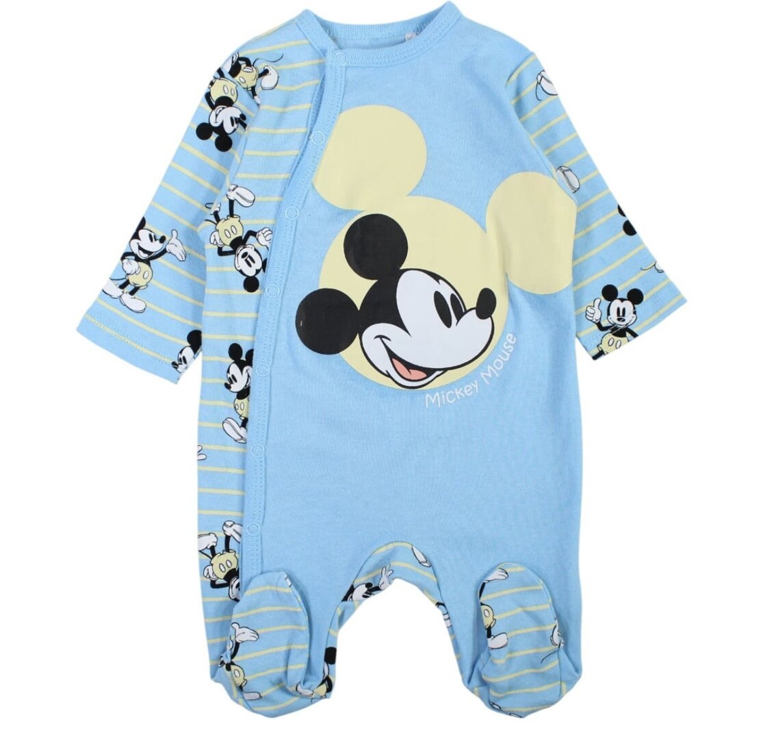 Pyjama bébé Mickey bleu clair (3 mois)