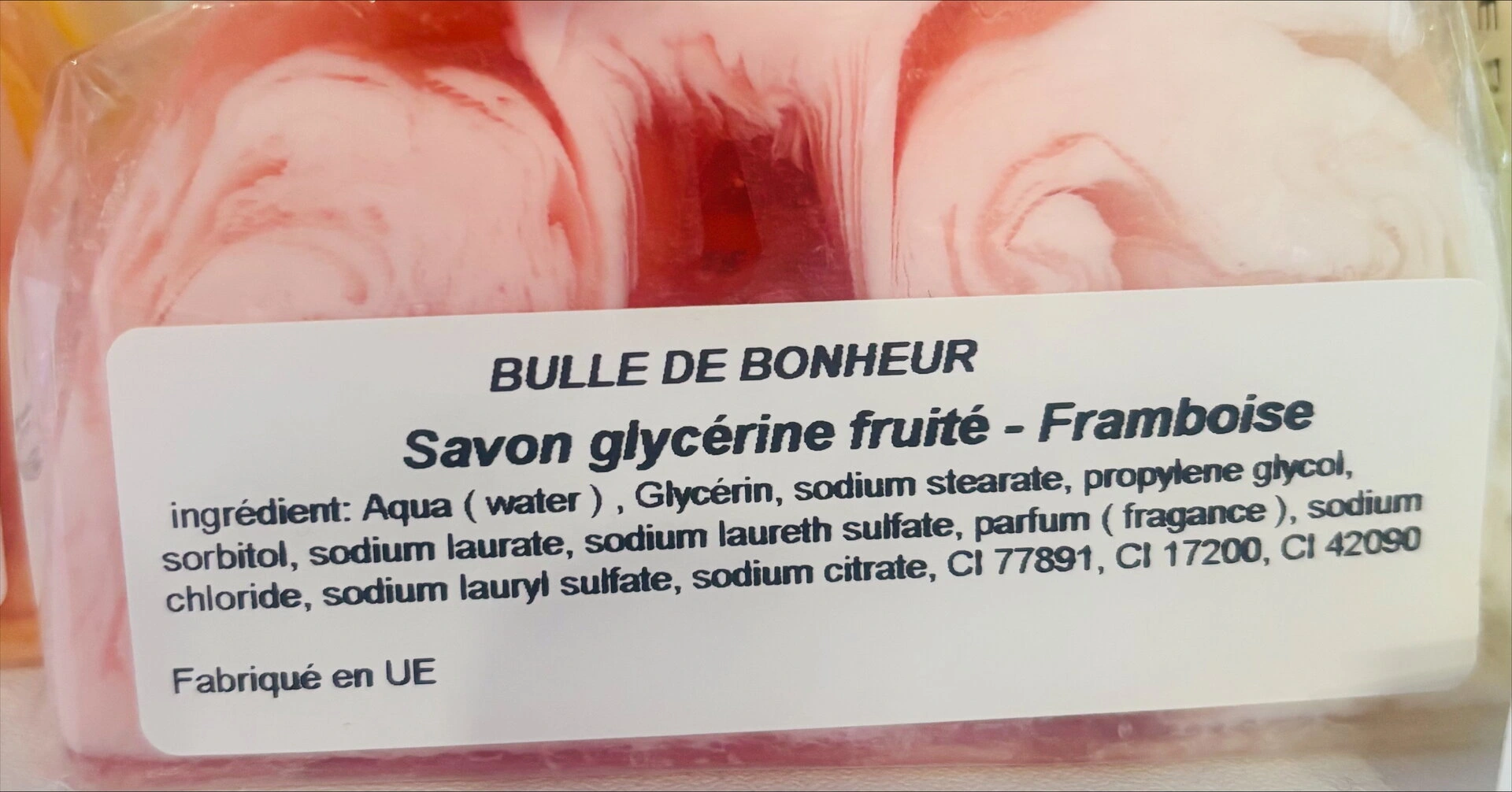Savon artisanal (Framboise)